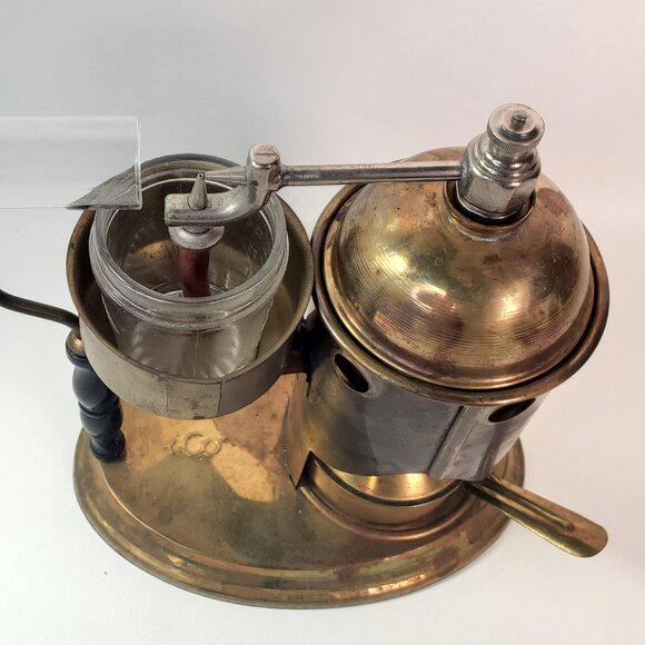 Rare 1920s Verona 30 F All-Brass Steam Inhaler (Italy) Antique Collector Item - Picture 5 of 17